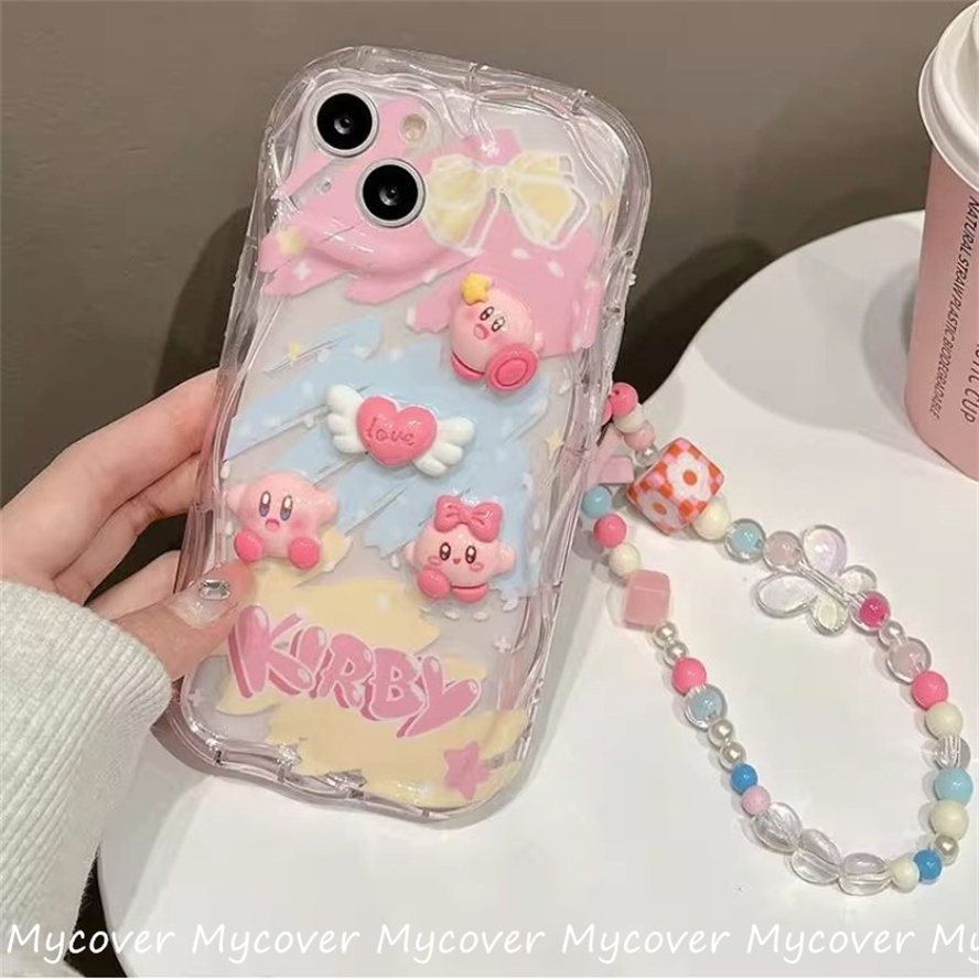 Ốp Điện Thoại Silicon Mềm Chống Sốc Hình Búp Bê Kirby 3D Cho iPhone 11 12 13 14 Pro Max X Xr Xs 8 7 6 Plus SE 2020
