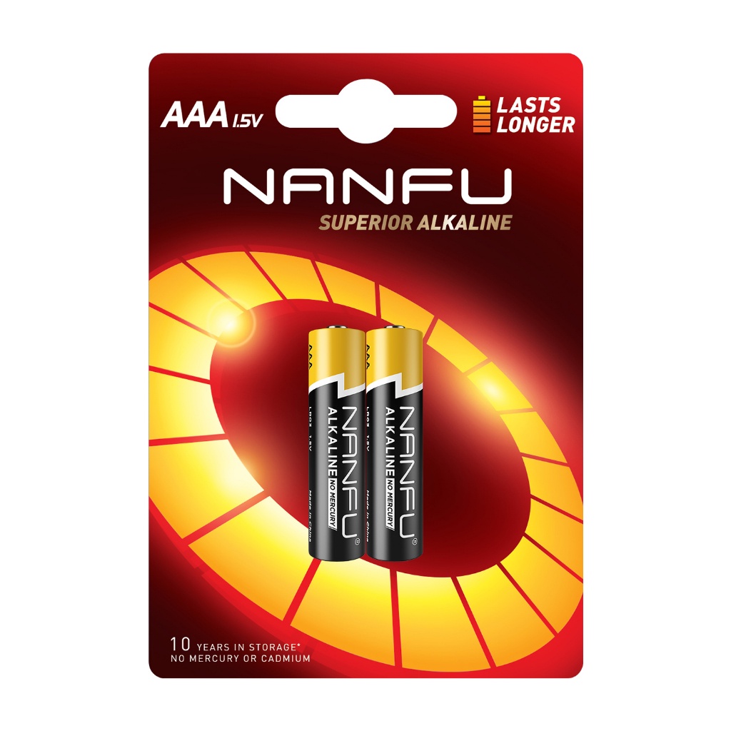 Bộ 2 Pin AAA AA Nanfu 1.5V AAA Kèm 2 Hộp Pin Dạng Đũa Cho Bé
