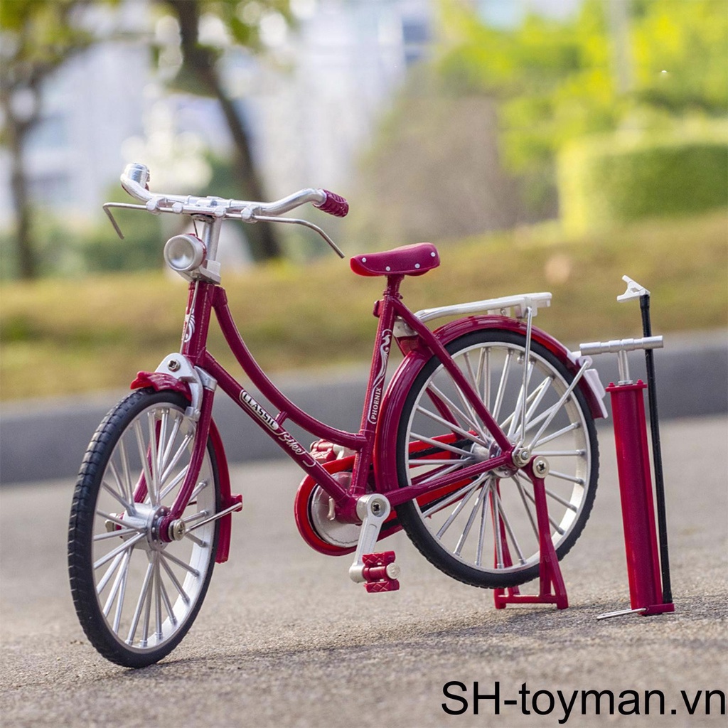 Mô Hình Xe Đạp Cổ Điển Tỉ Lệ 1 / 10 Để Bàn Trang Trí