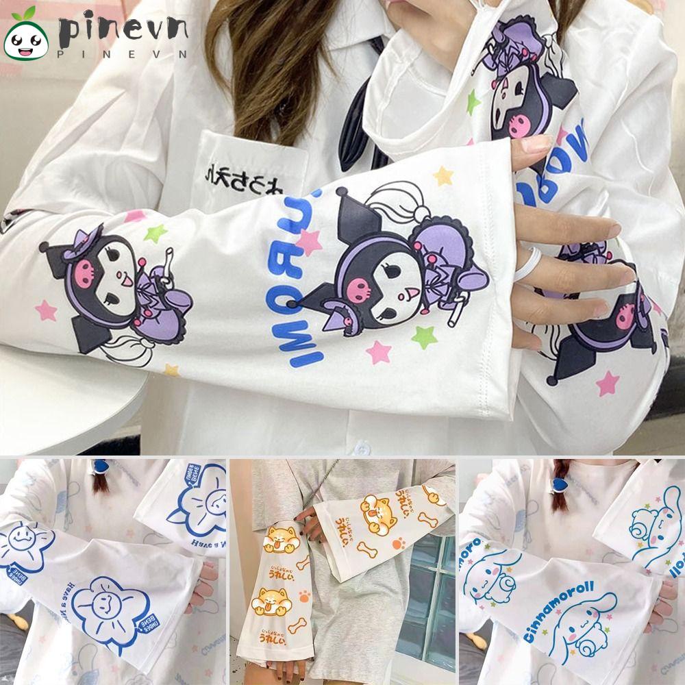 PINEVN Găng Tay Chống Nắng Mỏng Thoáng Khí Bảo Vệ Cánh Tay Khi Lái Xe Mùa Hè