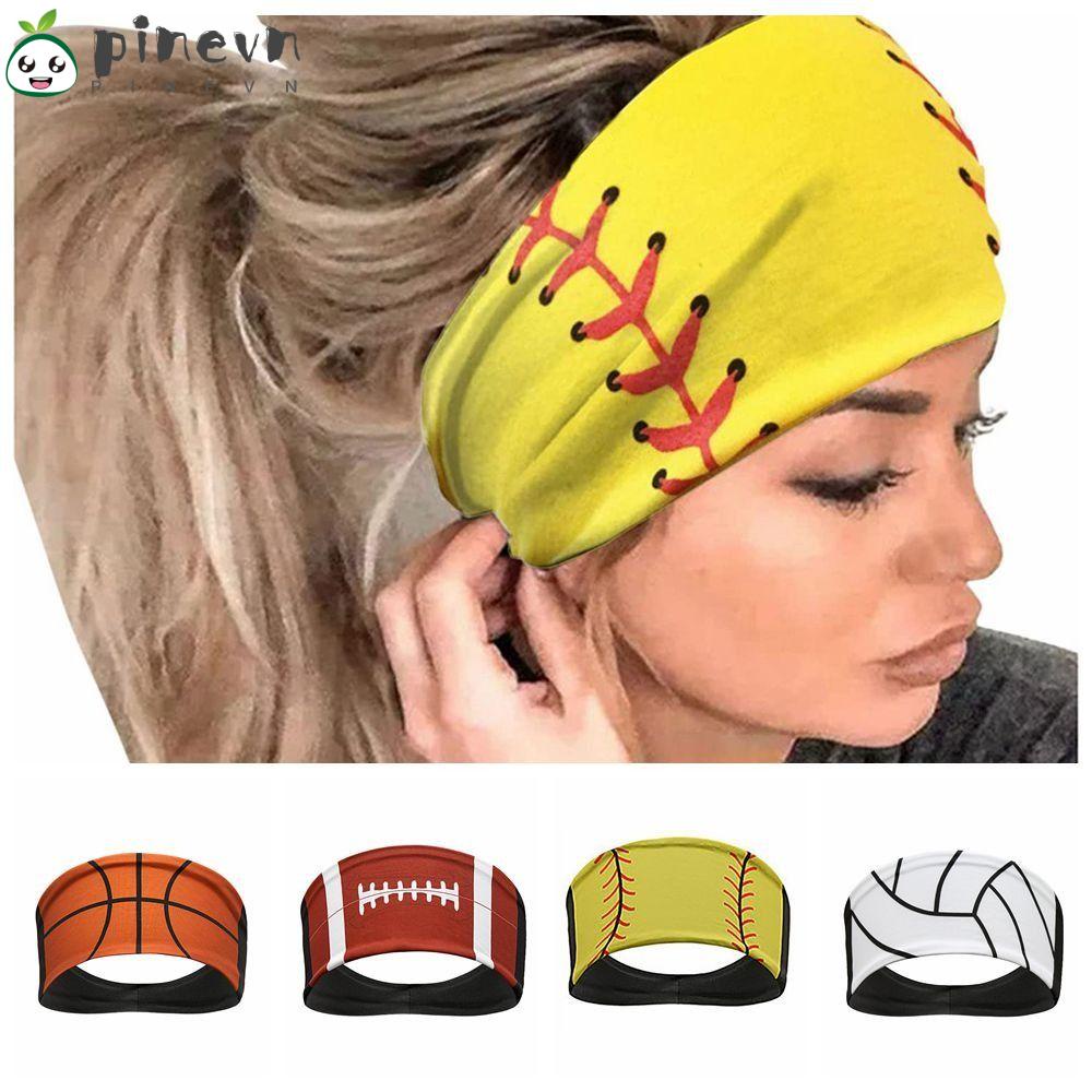 PINEVN Băng Đô Bản Rộng Đa Năng Chống Trượt Thấm Hút Mồ Hôi In Họa Tiết Thời Trang