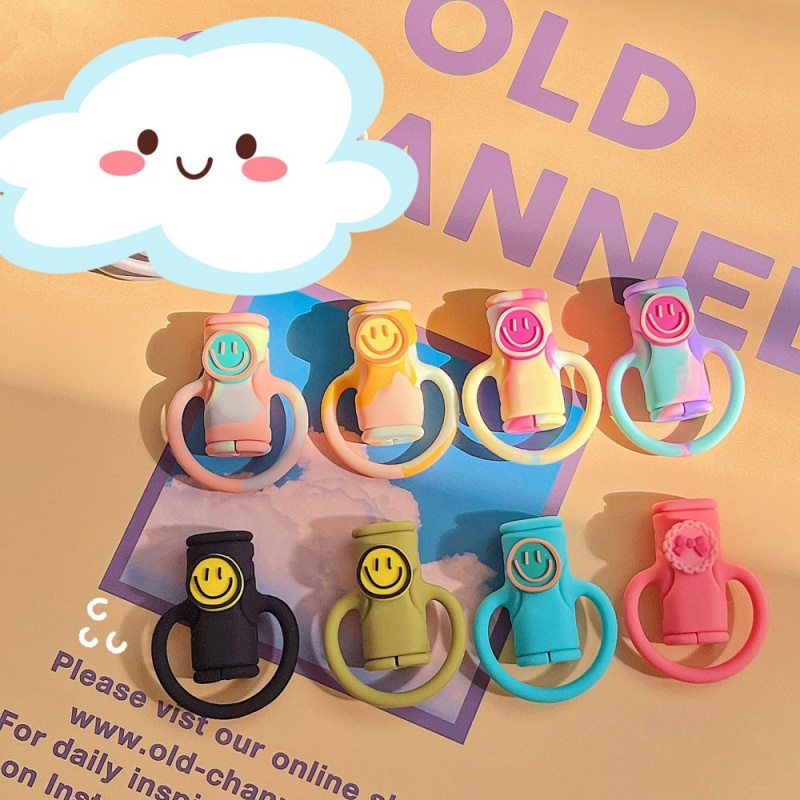 Mới Phụ Kiện Bảo Vệ Dây Cáp Sạc Hình Thú Dễ Thương