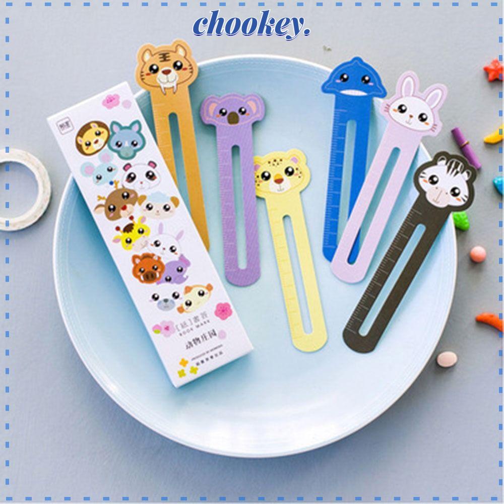 CHOOKEY Set 2 Thẻ Đánh Dấu Trang Sách Hình Động Vật Dễ Thương