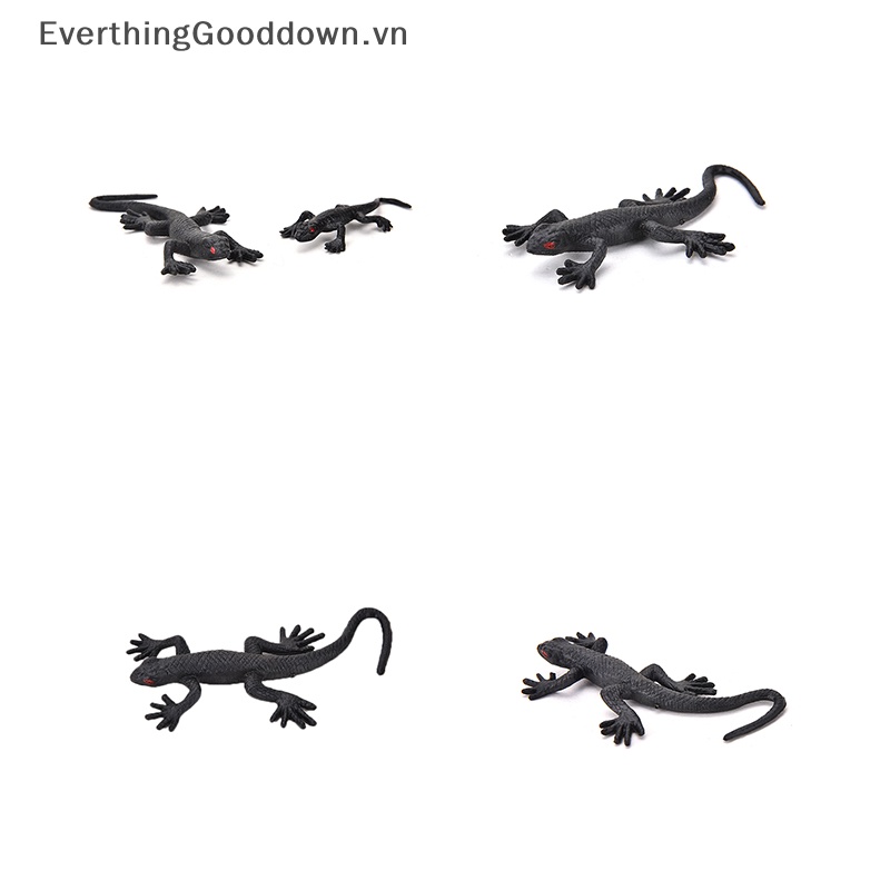 Everthinggooddown Set 2 Chú Thằn Lằn Giả Bằng Nhựa Vui Nhộn Đồ Chơi Cuộc Sống Vui Nhộn Bằng Nhựa Bọ Cánh Cứng Vui Nhộn Độc Đáo