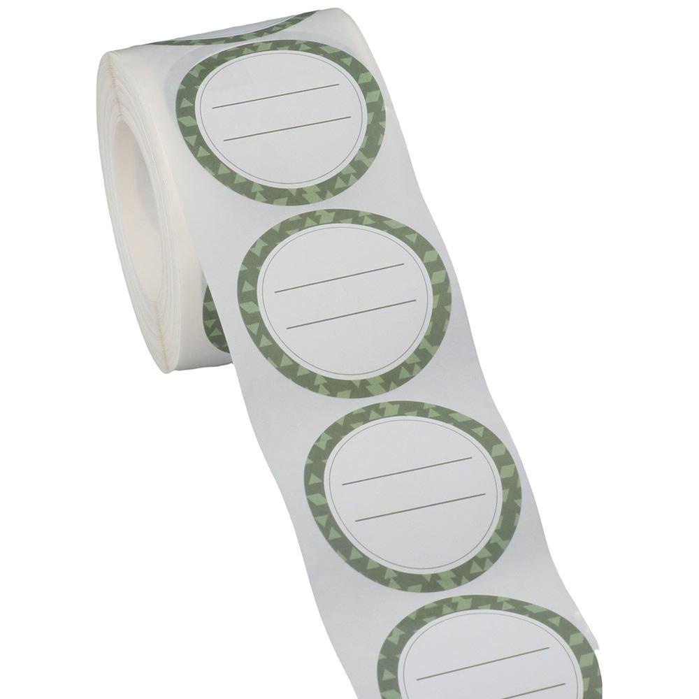 CHOOKEY 1 Cuộn 500 Miếng Dán Hình Tròn 2 Trong Một