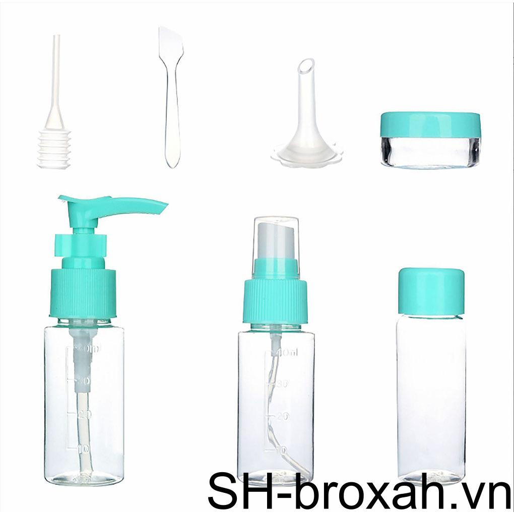 Set 11 Chai Rỗng Chiết Mỹ Phẩm Mang Đi Du Lịch Tiện Lợi