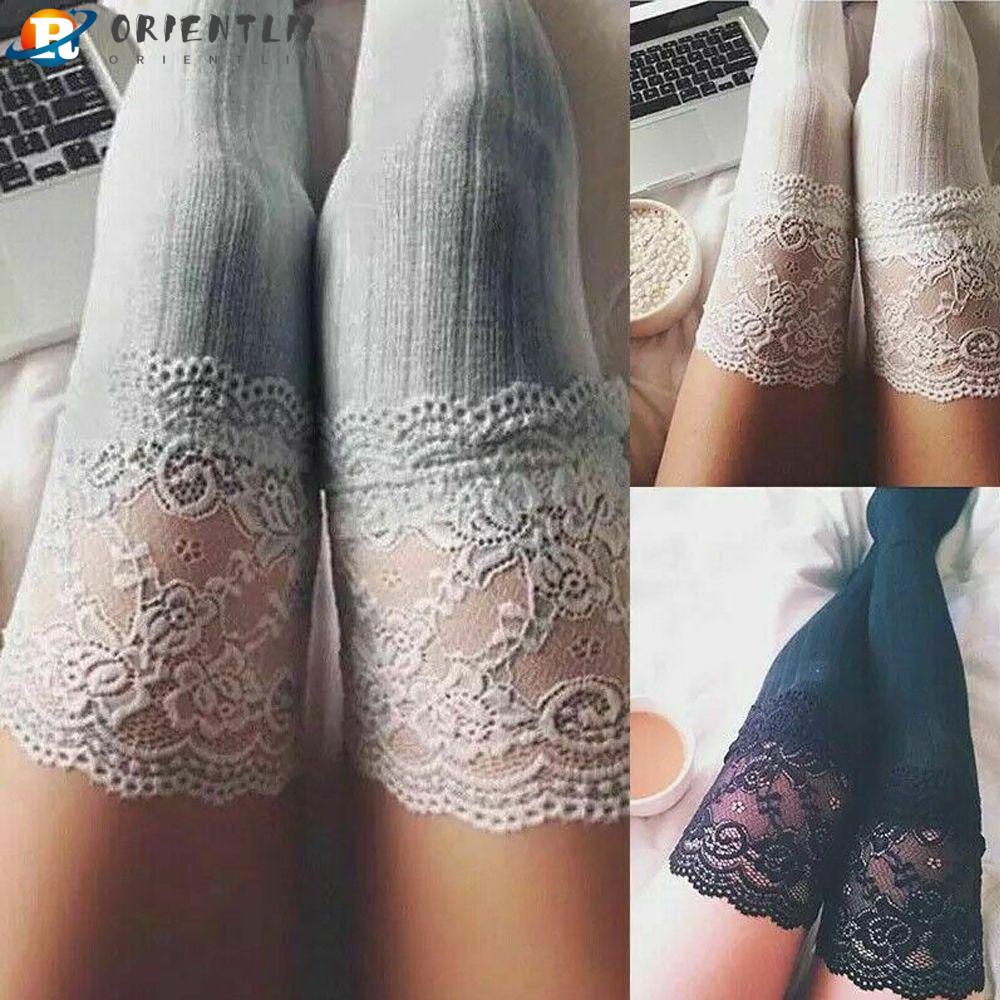 ORIENTLII Tất Dài Qua Gối Giữ Ấm Thời Trang Thu Đông Quyến Rũ Cho Nữ