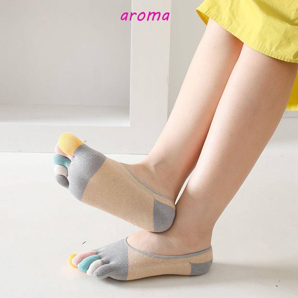 AROMA Vớ Thuyền Năm Ngón Nhiều Màu Sắc Sáng Tạo Dễ Phối Đồ Cho Nữ