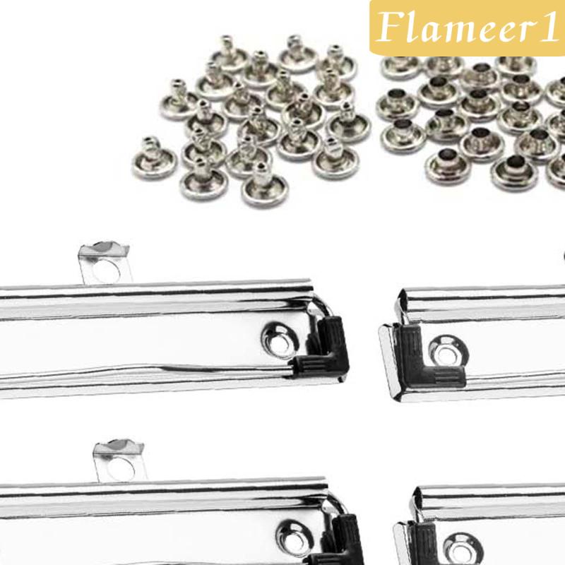 Set 10 Kẹp Sắt Kẹp Tài Liệu Với Chân Cao Su Tiện Dụng