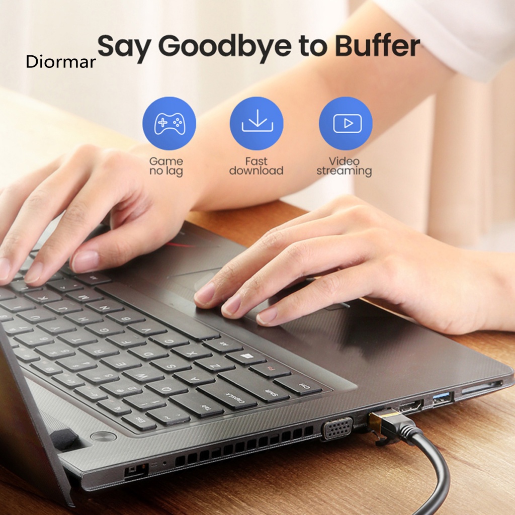 Dây Cáp Ethernet RJ45 Cat7 10Gbps Lan Chống Nhiễu Kết Nối Nhanh Cho Máy Tính Cá Nhân