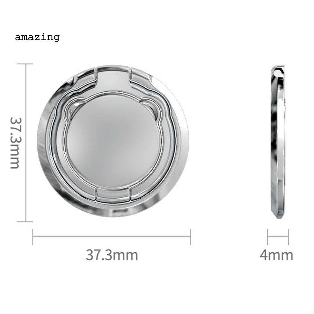 Giá Đỡ Điện Thoại Dạng Nhẫn Hình Gấu Đáng Yêu Có Thể Gập Lại