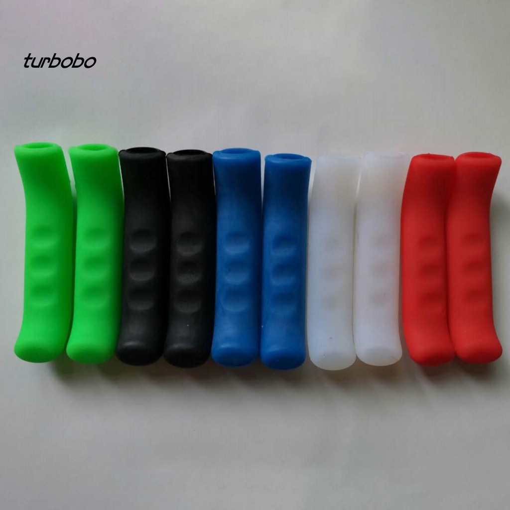 1 Cặp Vỏ Bọc Phanh Xe Đạp Bằng Silicon Chống Trượt Màu Sáng