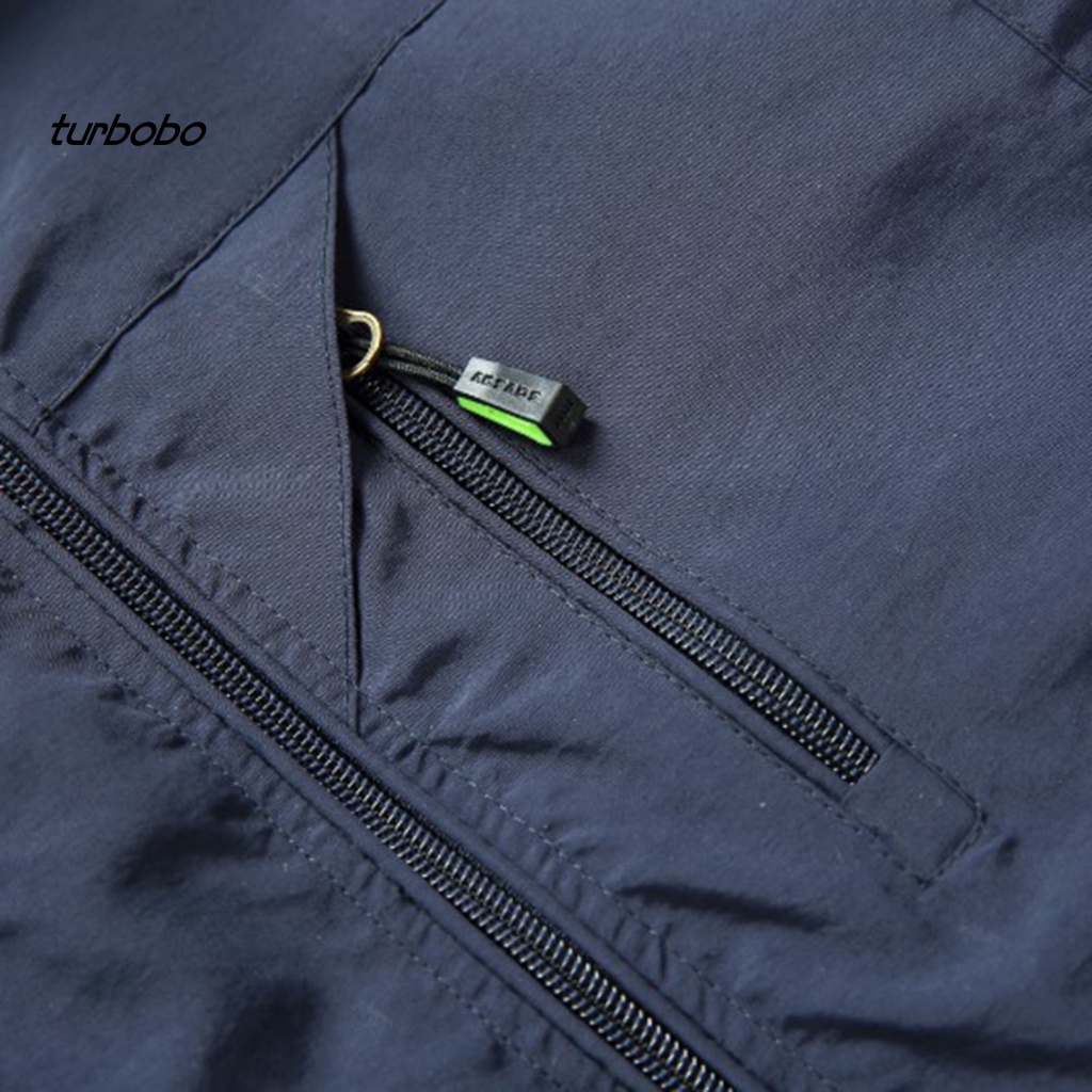 Áo Khoác Câu Cá Sát Nách Cổ Bẻ Màu Trơn Thoáng Khí Thời Trang Cho Nam