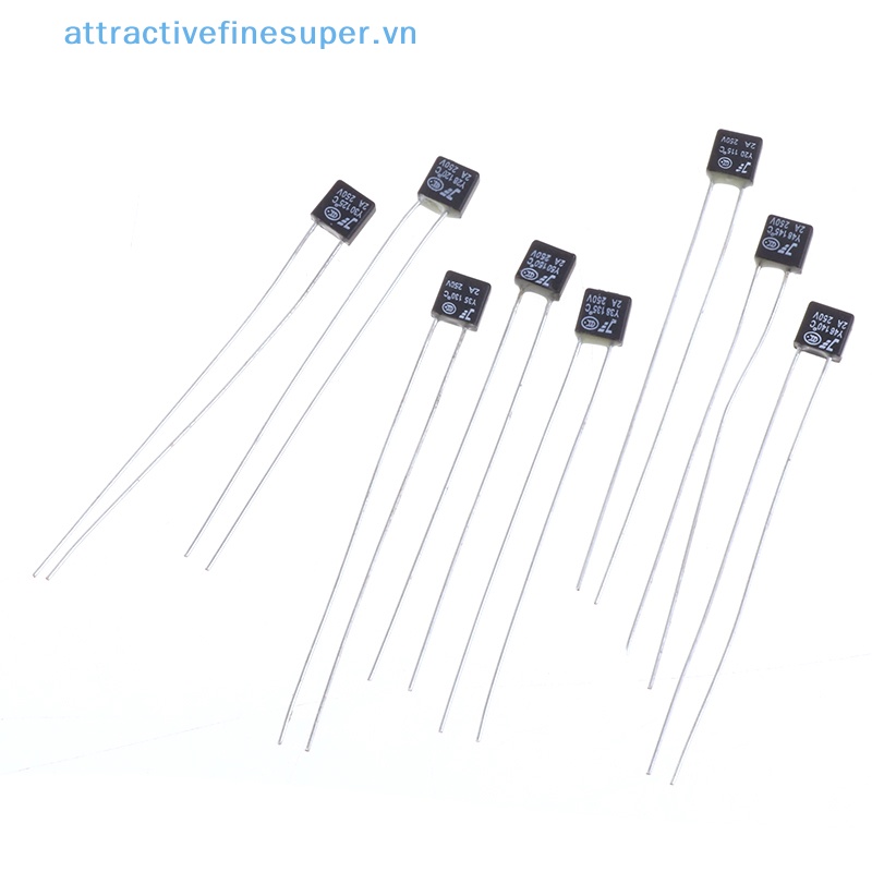 Set 10 Mô Tơ Quạt Tản Nhiệt 2A 250V 115 120 125 130 135 140 145 150 Độ Màu Đen