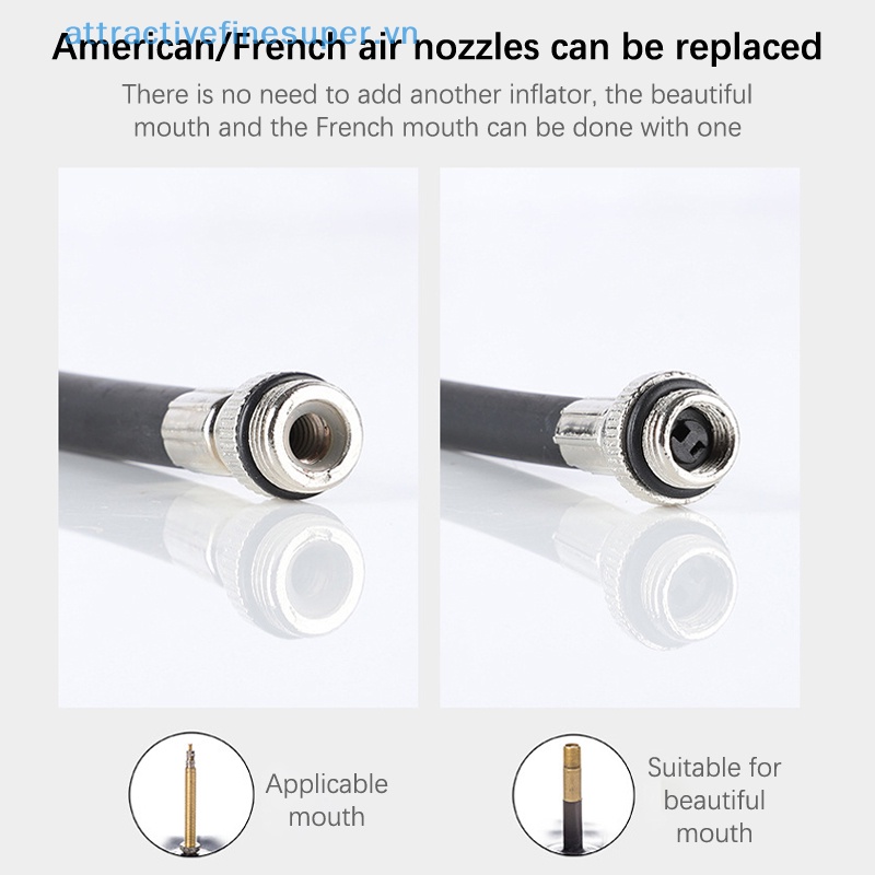 Bơm Xe Đạp Mini Cầm Tay 100Psi Chất Liệu Hợp Kim Nhôm