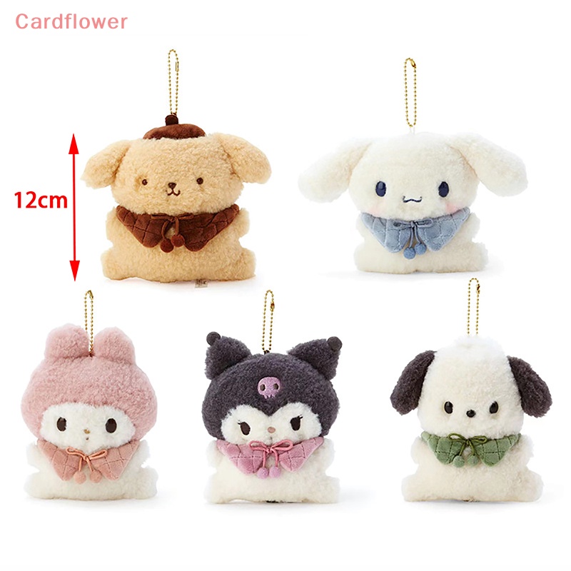 &lt; Cardflower &gt; Búp Bê Hoạt Hình Cinnamonroll Melody Nhồi Bông Xẻ Tà Đáng Yêu Có Móc Khóa Trẻ Em Mới