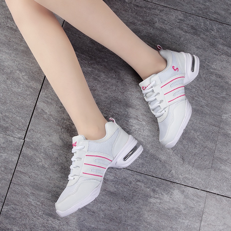 Giày Nhảy Đế Mềm Mũi Vuông Phong Cách Hip Hop Hiện Đại 7 Màu Tùy Chọn Cho Nữ Giày Nhảy Latin Chuyên Dụng Chất Lượng