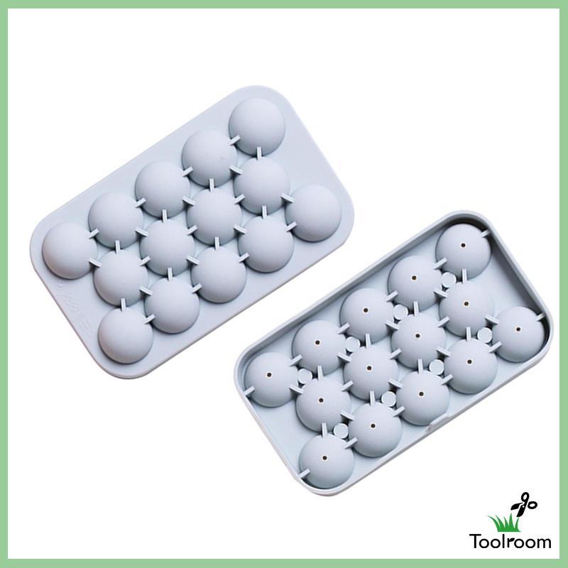 Set 2 Khay Làm Đá Tròn Có Thể Xếp Chồng Lên Nhau