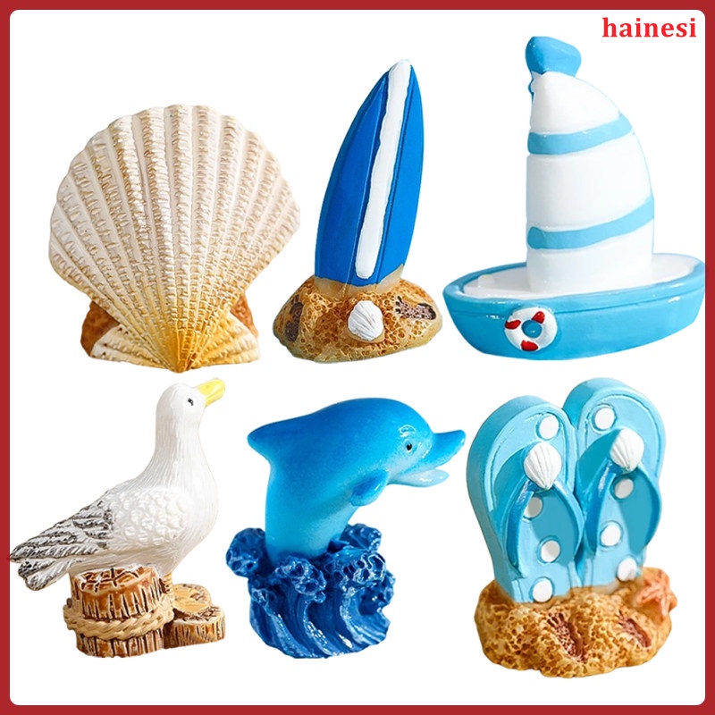 Set 6 Miếng Dán Trang Trí Nhà Cửa Hình Bãi Biển