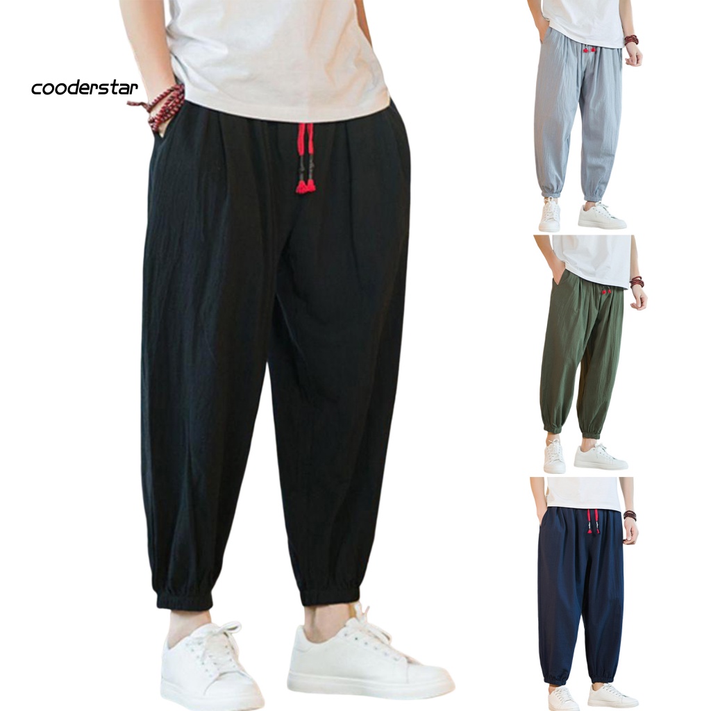 Quần Dài Lưng Thun Màu Sắc Thời Trang Mùa Hè Cho Nam