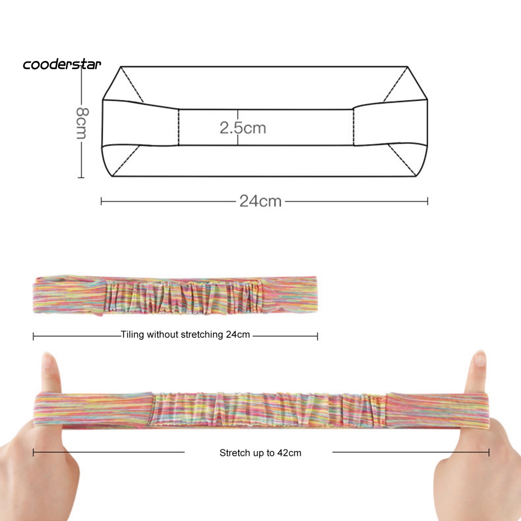 Băng Đô Cài Tóc Thể Thao Bằng Lụa Lạnh Mềm Co Giãn Thoáng Khí Thấm Hút Mồ Hôi Cho Nữ