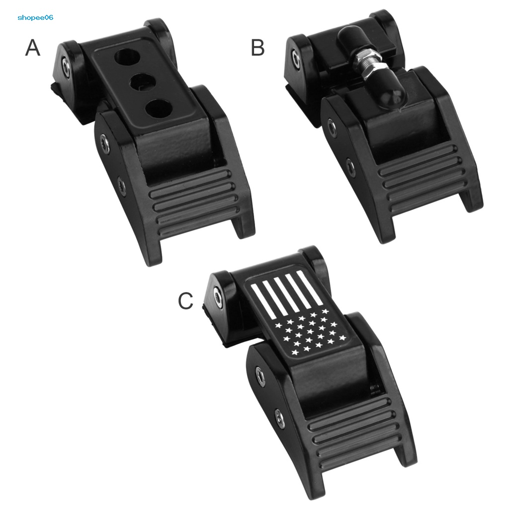 1 Cặp Chốt Khóa Nắp Ca Pô Bằng Hợp Kim Nhôm Cho Jeep Wrangler JK JL 07-21