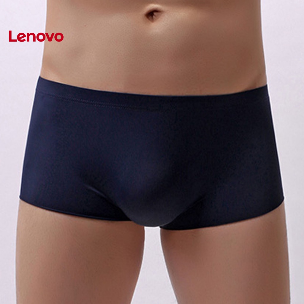 Quần Lót Boxer Lụa Không Đường May Họa Tiết Hoa Hướng Dương Cho Nam