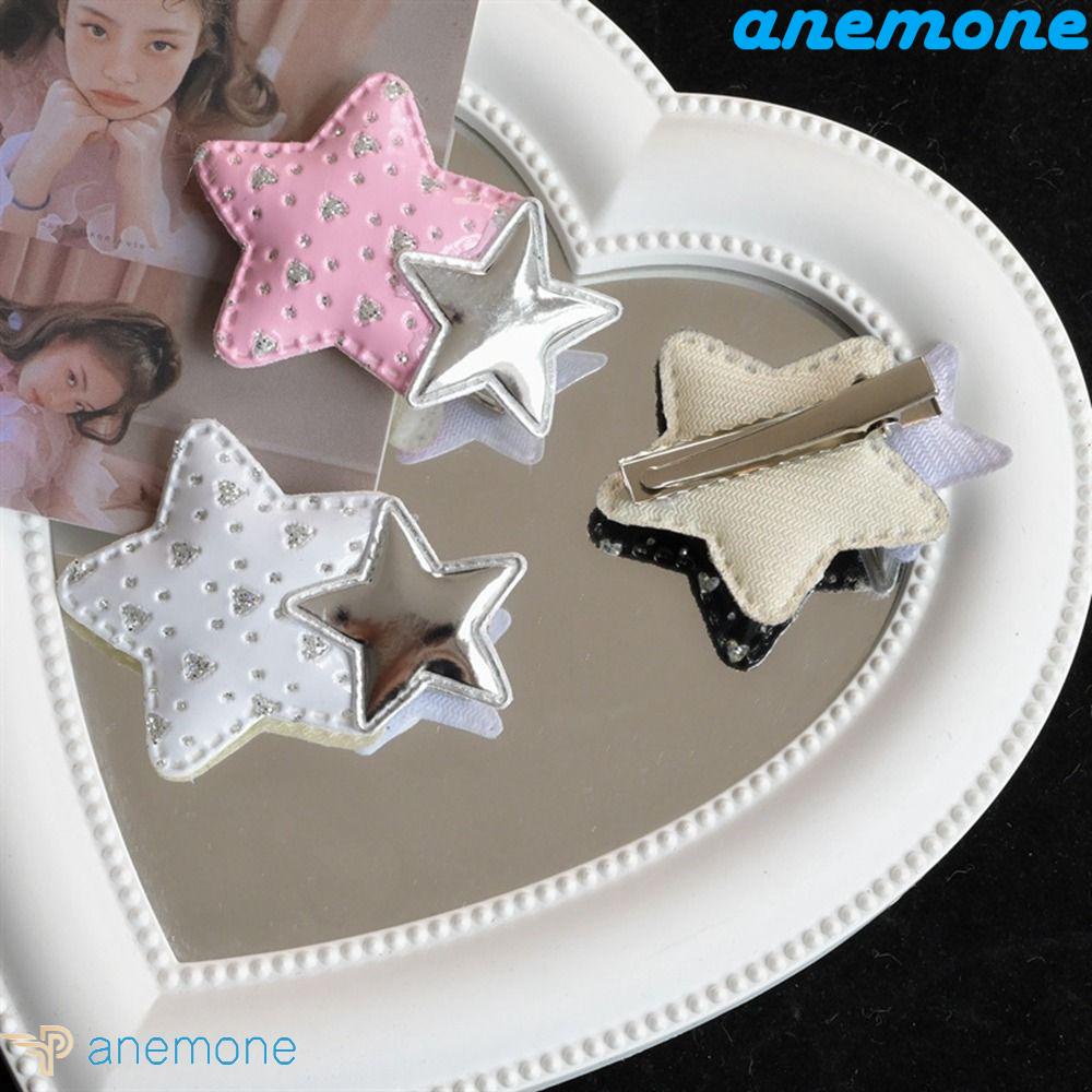 ANEMONE Kẹp Tóc Hình Ngôi Sao Năm Cánh Phong Cách Retro Ngọt Ngào Cho Nữ
