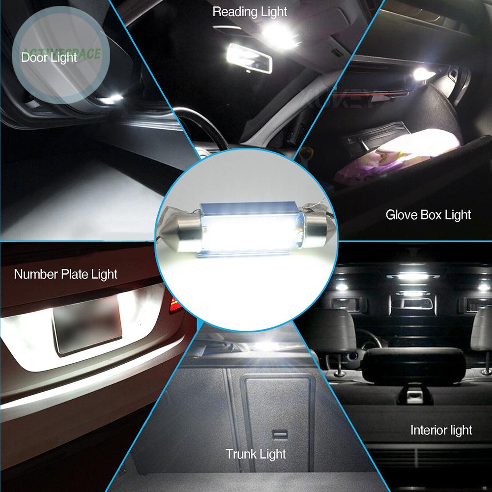 ⚡READYSTOCK⚡Upgrade Your Car's Lighting with 41mm LED Canbus Dome Map Lights Set of 4