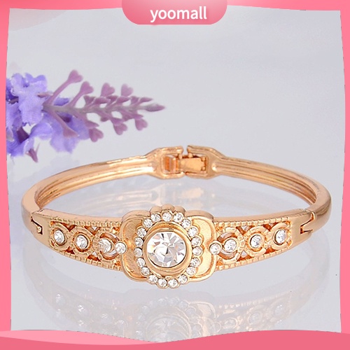 Vòng Tay Mạ Vàng Đính Đá Thời Trang Dành Cho Nữ