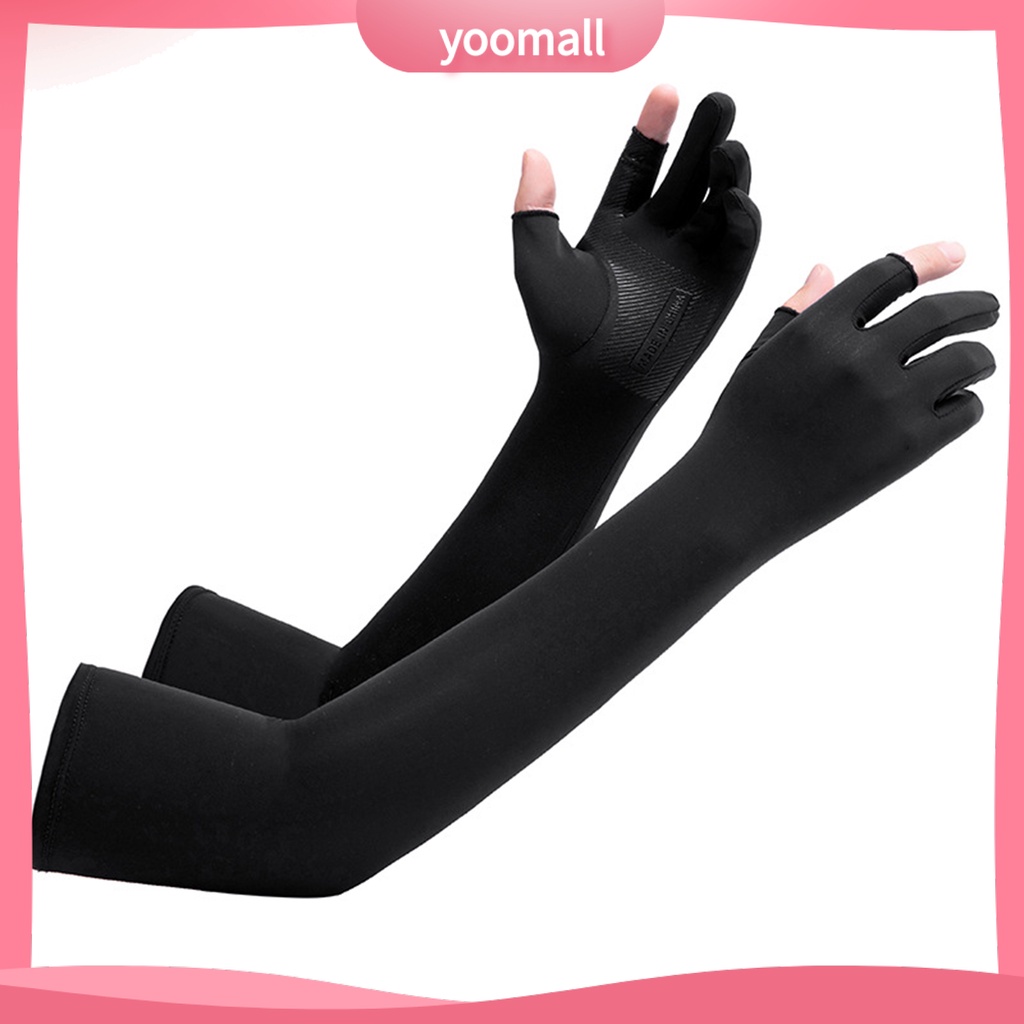 1 Đôi Găng Tay Chống Nắng Độ Co Giãn Cao Chống Trượt Có Thể Chạm Màn Hình Cảm Ứng