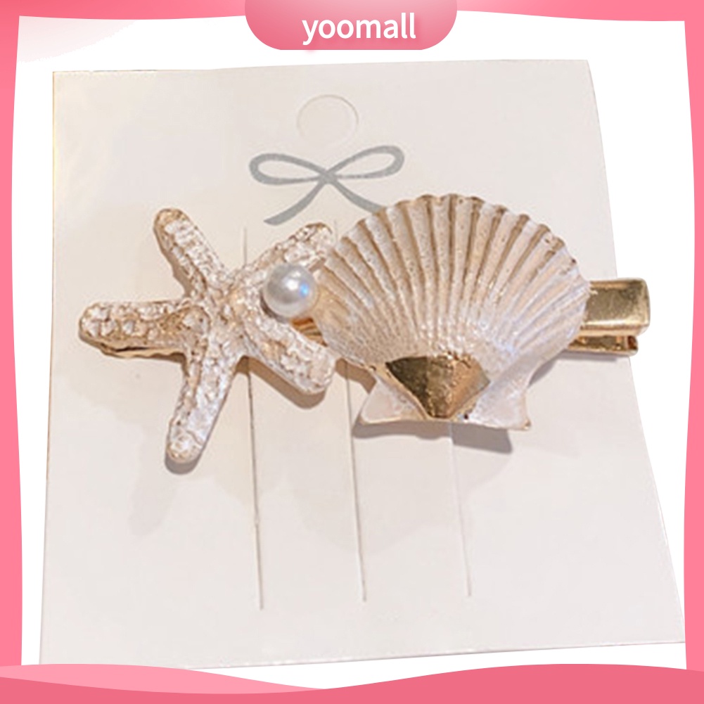 Kẹp Tóc Hình Vỏ Sò / Sao Biển Ngọt Ngào Cho Nữ