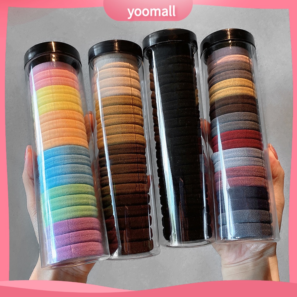 [YM] Set 20 Dây Buộc Tóc Cao Su Co Giãn Độ Đàn Hồi Cao Có Thể Tái Sử Dụng Cho Phái Nữ Hàng Ngày