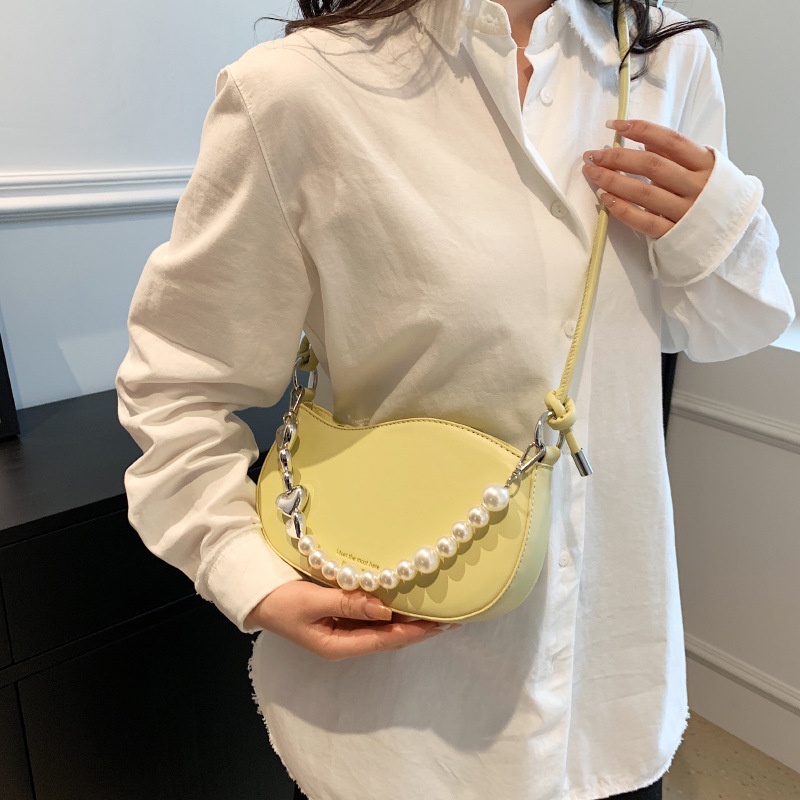 Túi Đeo Chéo Dây Chuỗi Ngọc Trai Thời Trang Hàn Quốc Dành Cho Nữ
