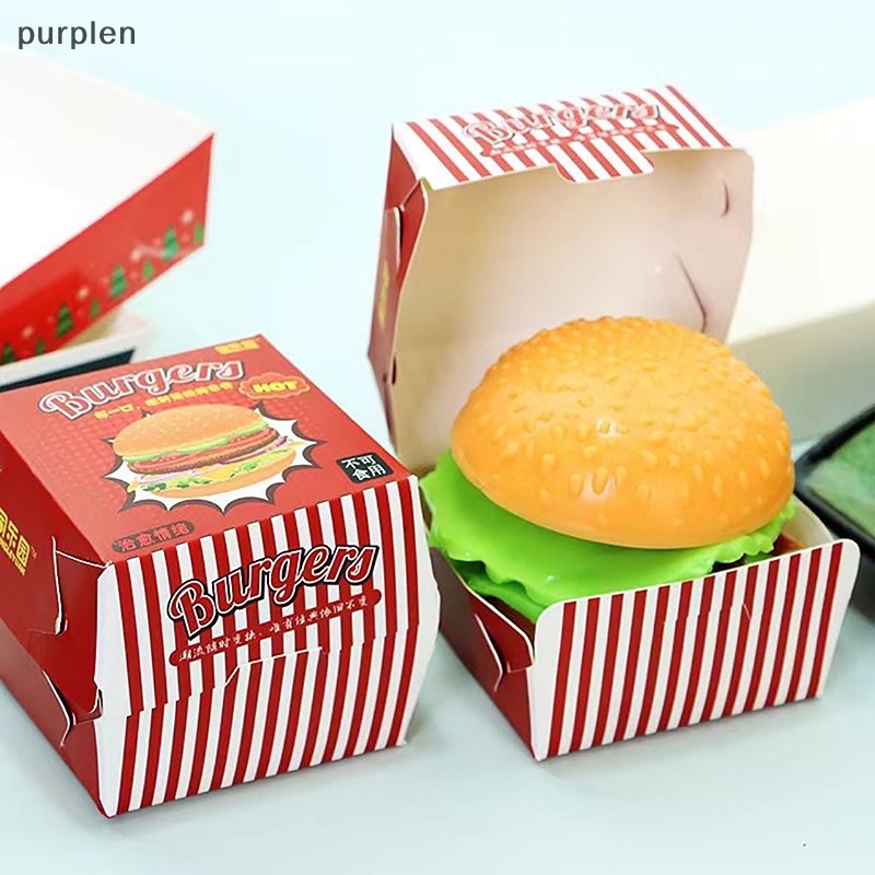 Đồ Chơi Squishy Hình Bánh Hamburger 3D Giúp Giảm Căng Thẳng