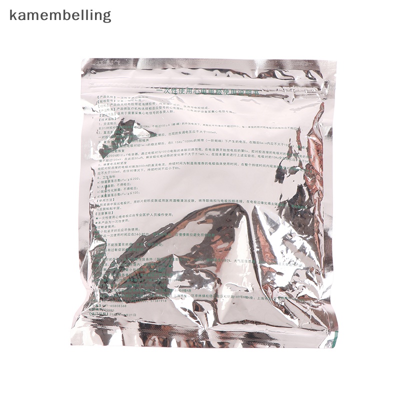 Kamembelling Bộ 50 Miếng Dán Điện Cực ECG Bằng Vải Không Dệt Sử Dụng Một Lần