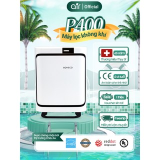 Máy lọc không khí cao cấp BONECO P400 Chống dị ứng khử mùi diệt khuẩn lọc bụi Báo ô nhiễm Khuếch tán xông tinh dầu
