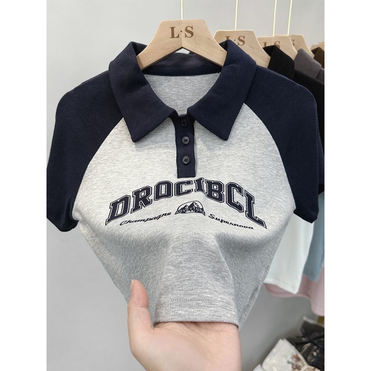 Áo Thun Polo Tay Ngắn Cho Bé Gái