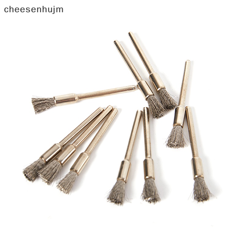 Set 10 Chổi Sợi Thép Đánh Bóng Loại Bỏ Rỉ Sét Tiện Dụng