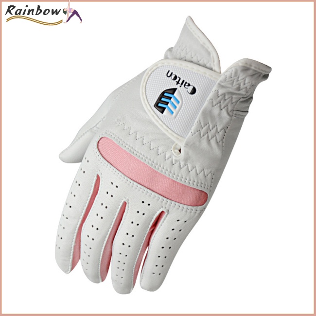 Găng Tay Da Cừu Đánh Golf Chống Trượt Thoáng Khí Dành Cho Nữ