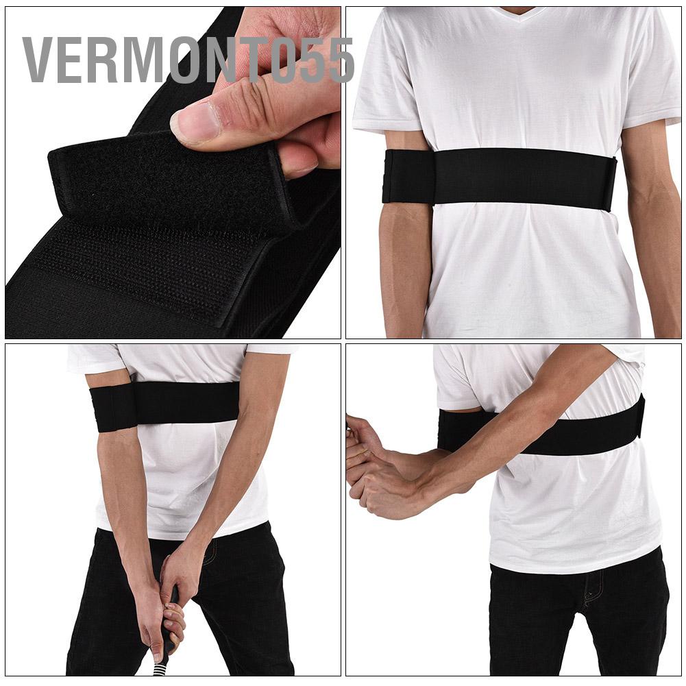 Vermont055 Golf Swing Dụng cụ hỗ trợ thực hành Hỗ khuỷu tay Brace Arm Band Phụ kiện đào tạo