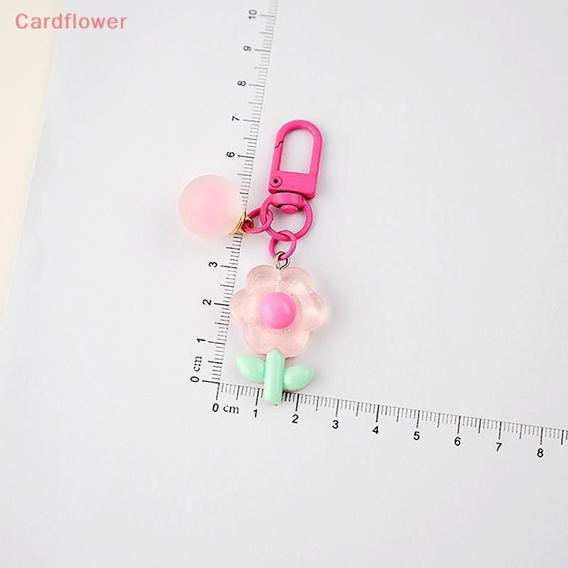 Móc Khóa Hình Bông Hoa Nhiều Màu Sắc Dễ Thương Dùng Trang Trí Túi Xách / Tai Nghe Mới