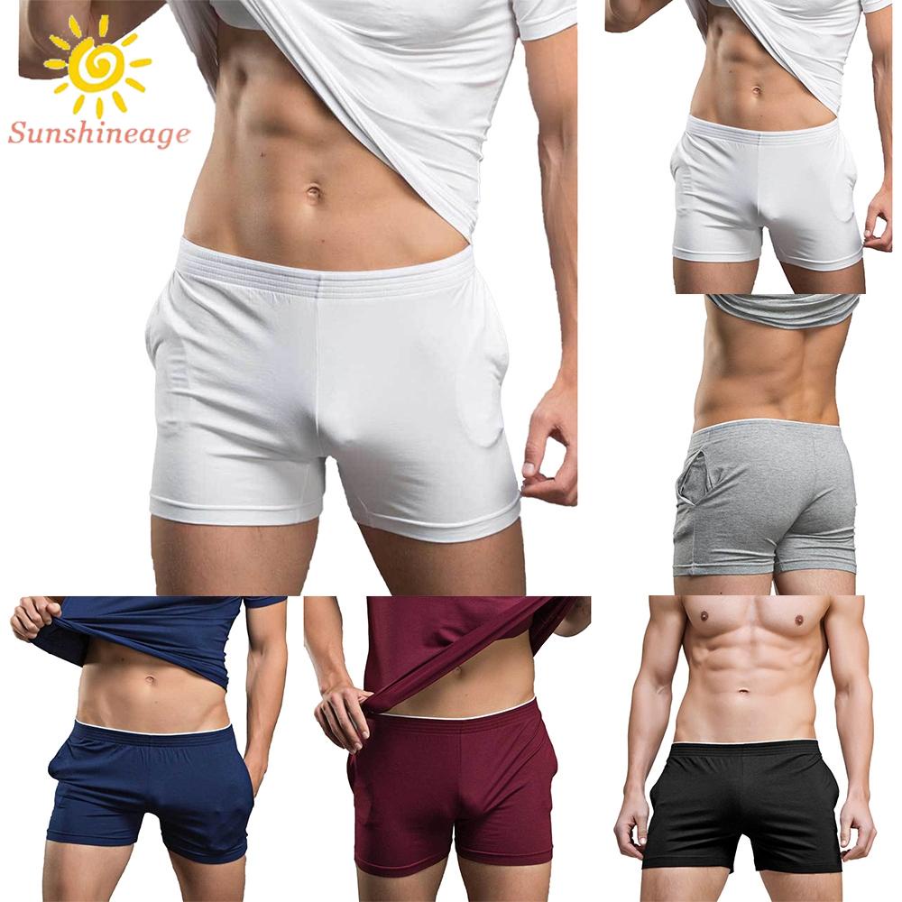 Quần Short Ngủ Màu Trơn Thoải Mái Và Thư Giãn Cho Nam