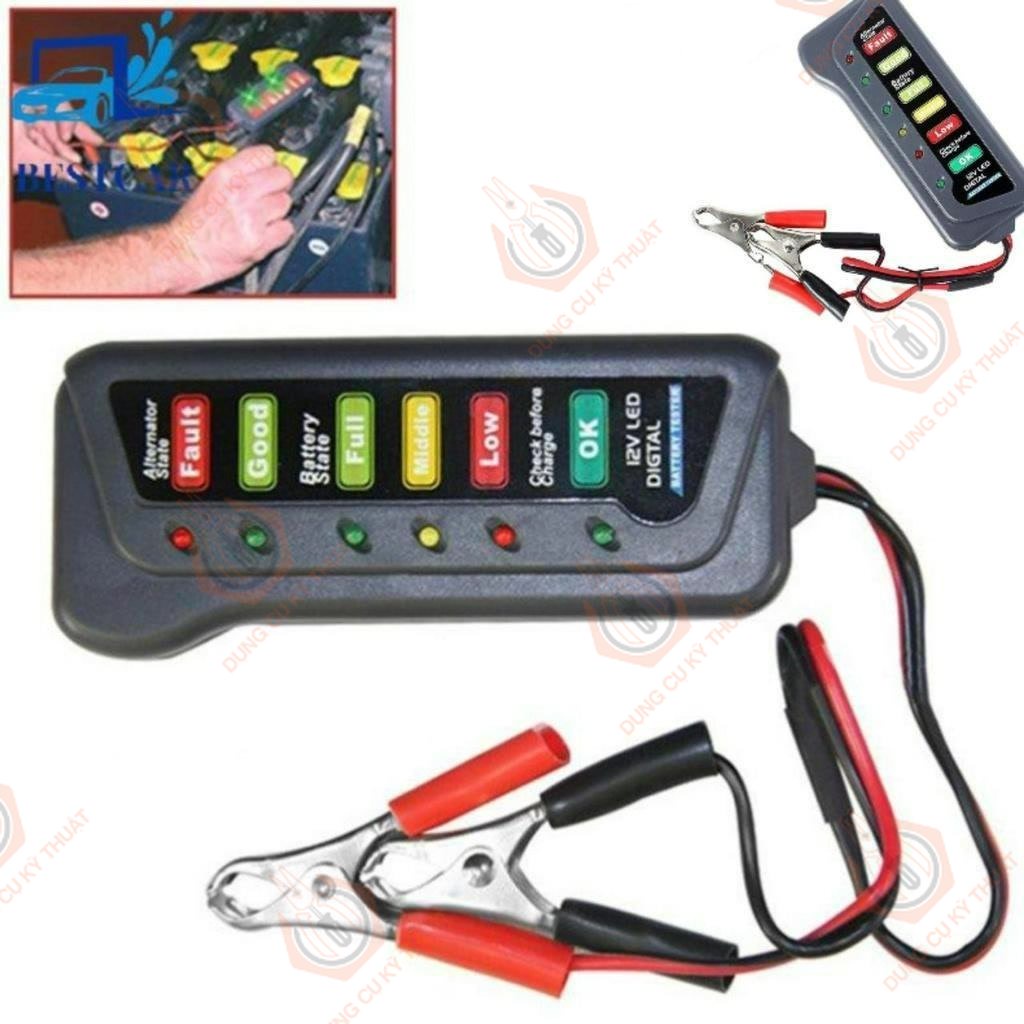 Máy đo test kiểm tra bình ắc quy và bộ phát điện ô tô xe máy mẫu mới loại tốt _ [Shop Dụng Cụ Kỹ Thuật]
