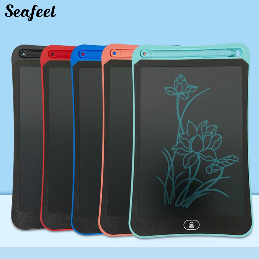 1 Bộ Bảng Viết Màn Hình LCD 4.4Inch / 6.5Inch / 8.5Inch Bằng Nhựa Chống Nước An Toàn Cho Trẻ Em