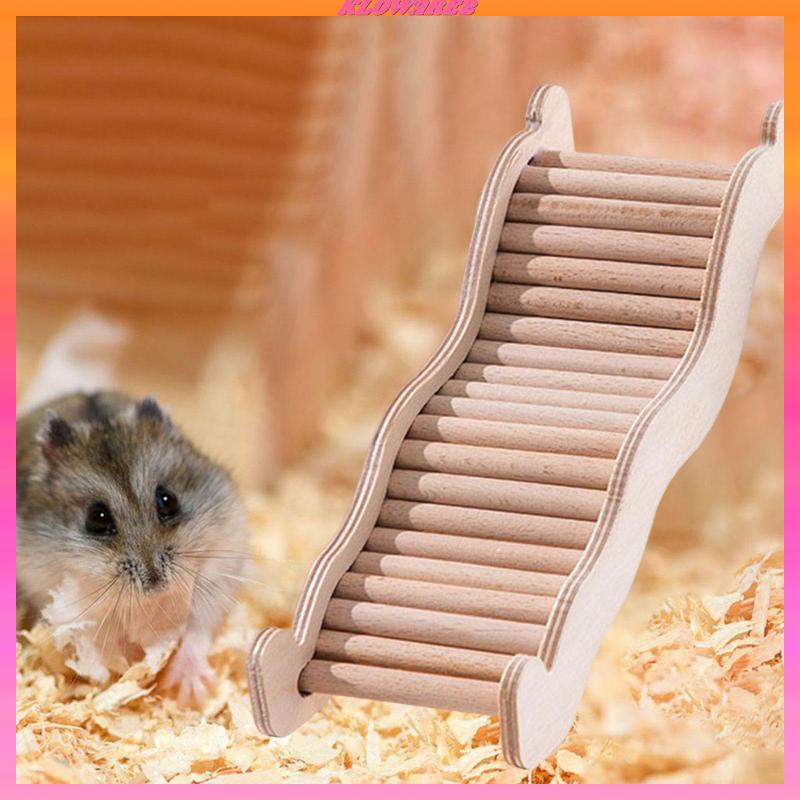 Cầu Thang Gỗ Tự Nhiên Cho Chuột Hamster Leo Trèo