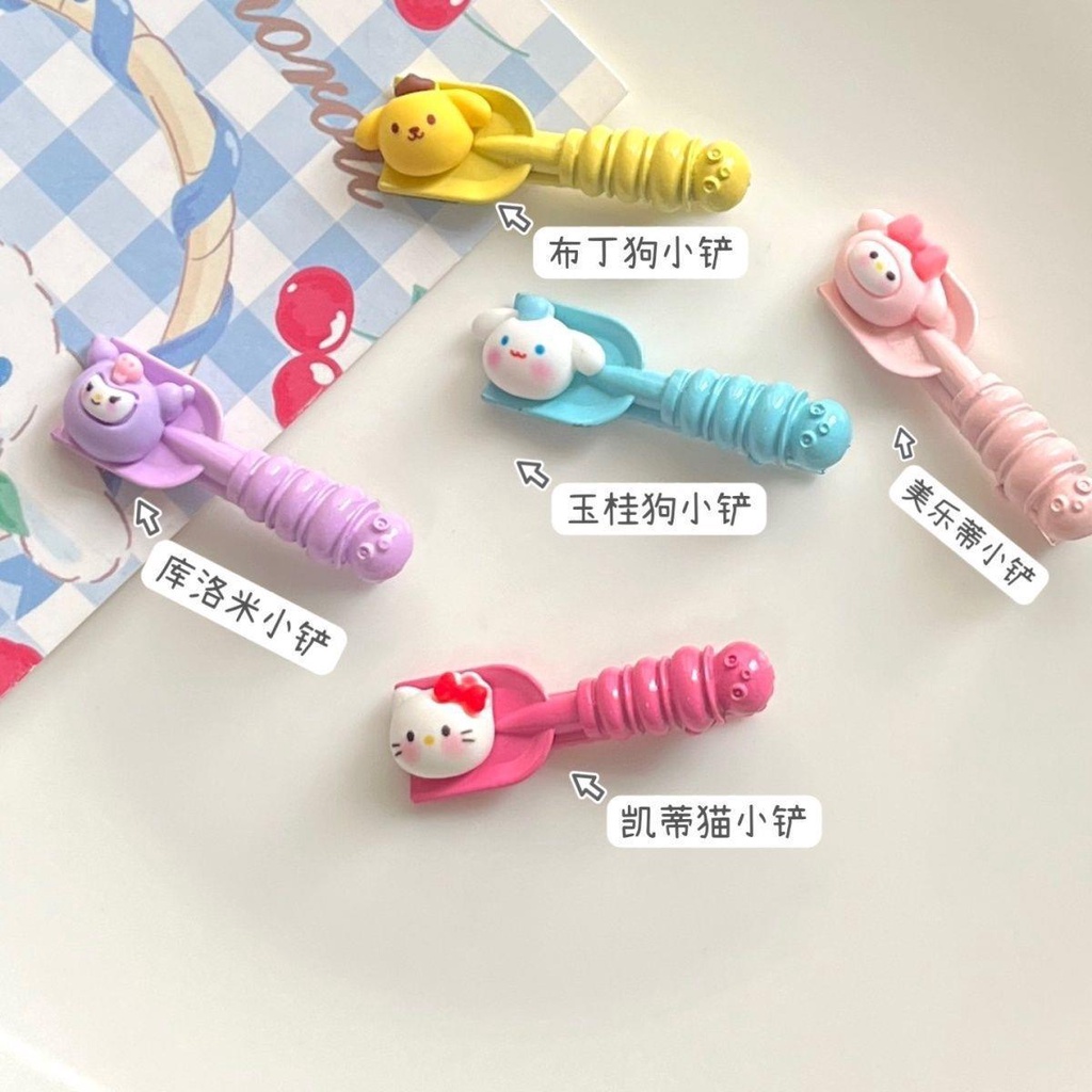 Sanrio Kẹp Tóc Hình Xẻng Nhỏ Vui Nhộn Sáng Tạo Cho Học Sinh