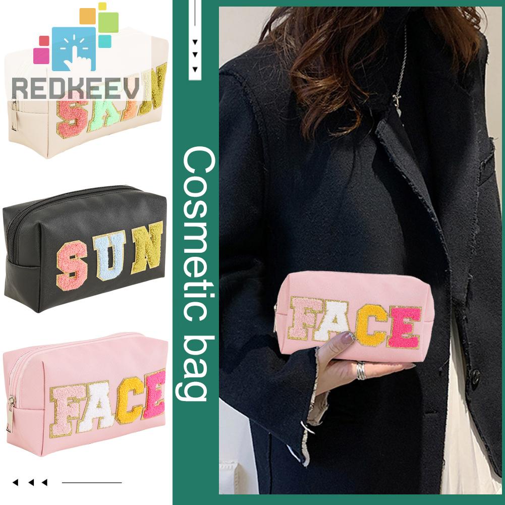 Túi Đựng Mỹ Phẩm Da PU Sức Chứa Lớn Tiện Dụng Cho Nữ