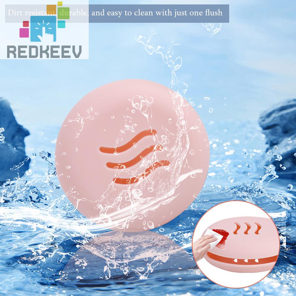 Giá Đỡ Mút Trang Điểm Bằng Silicone Hai Mặt Hình Tròn Tiện Lợi