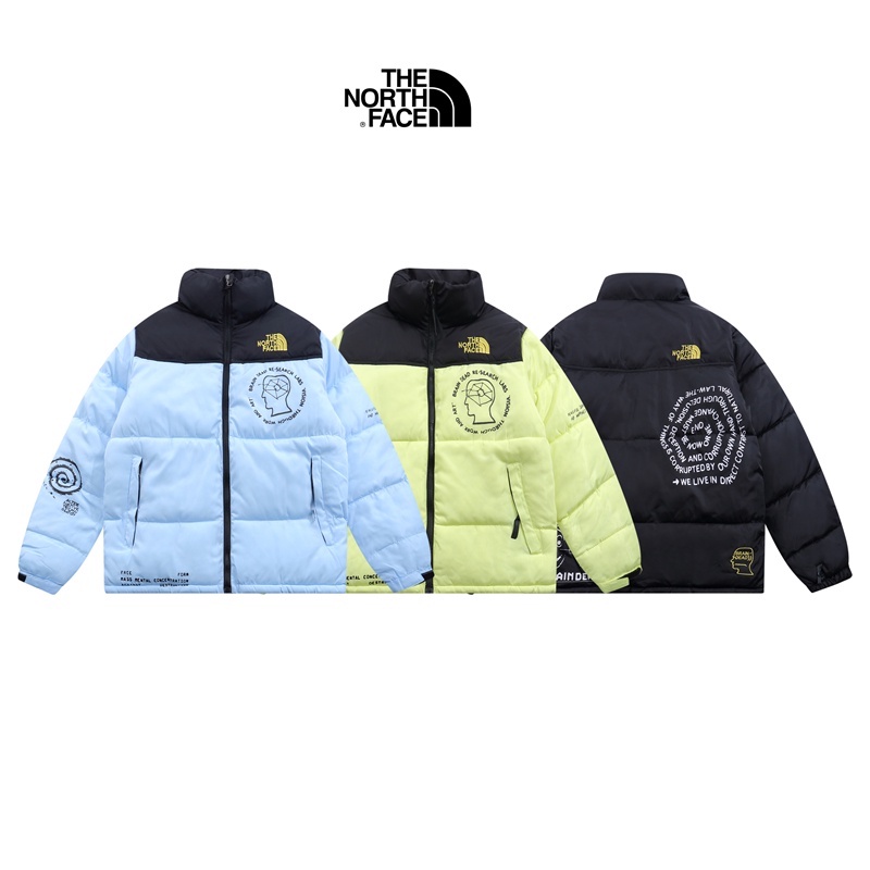 THE NORTH FACE Áo Khoác Cổ Đứng The North Facexrain Dead100% Chính Hãng TNF Co-Brand In Họa Tiết Graffiti Cổ Điển Giữ Ấm Cho Nam Và Nữ
